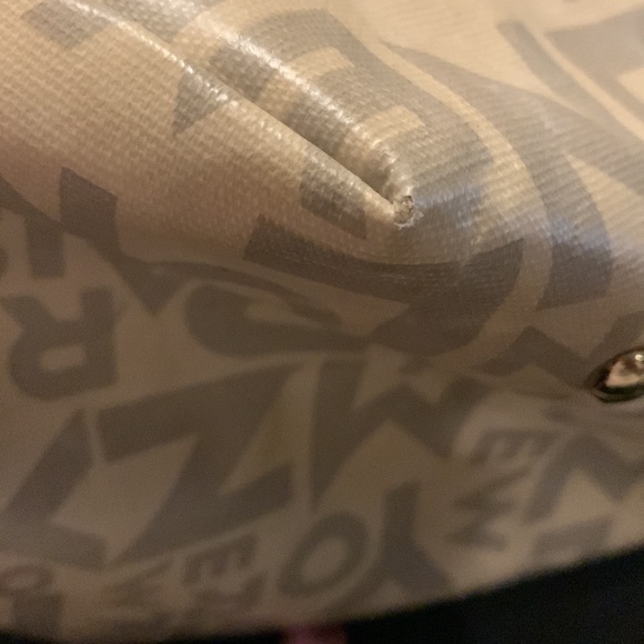 b-tL Extra Large Coated Canvas Tote Bag w/ Leather Straps - Picture 12 of 15